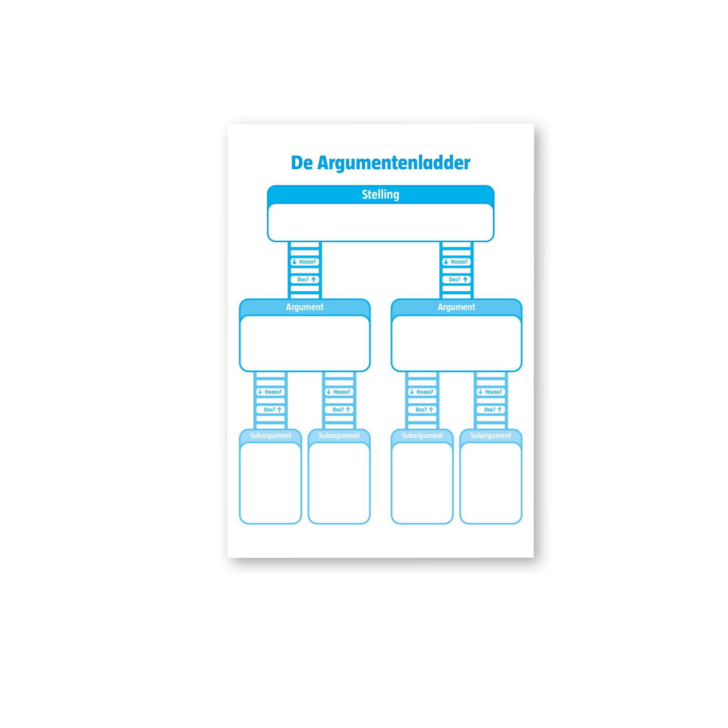 Argumentenladder Schrijfblok